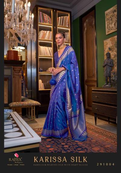 Karisa Silk By Rajtex Weaving Silk Partywear Saree Collection